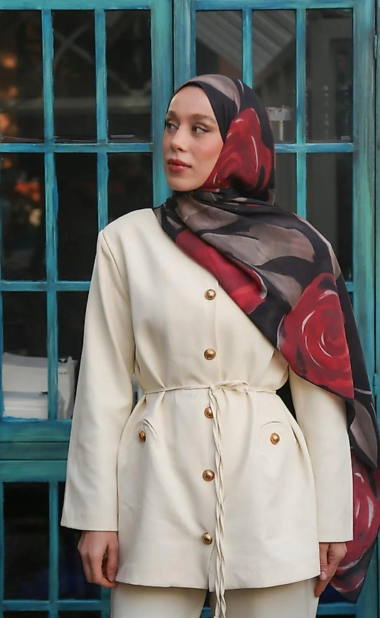 Valeria Siyah Şal